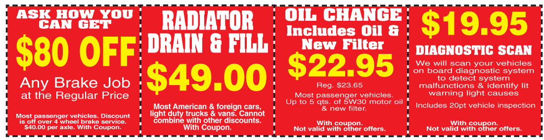 auto repair coupons addison